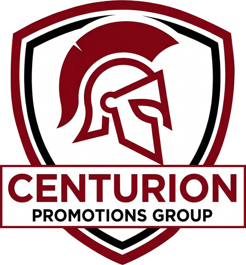 Centurion Promotions Group official logo – custom patches, lapel pins, challenge coins, and premium promotional products.